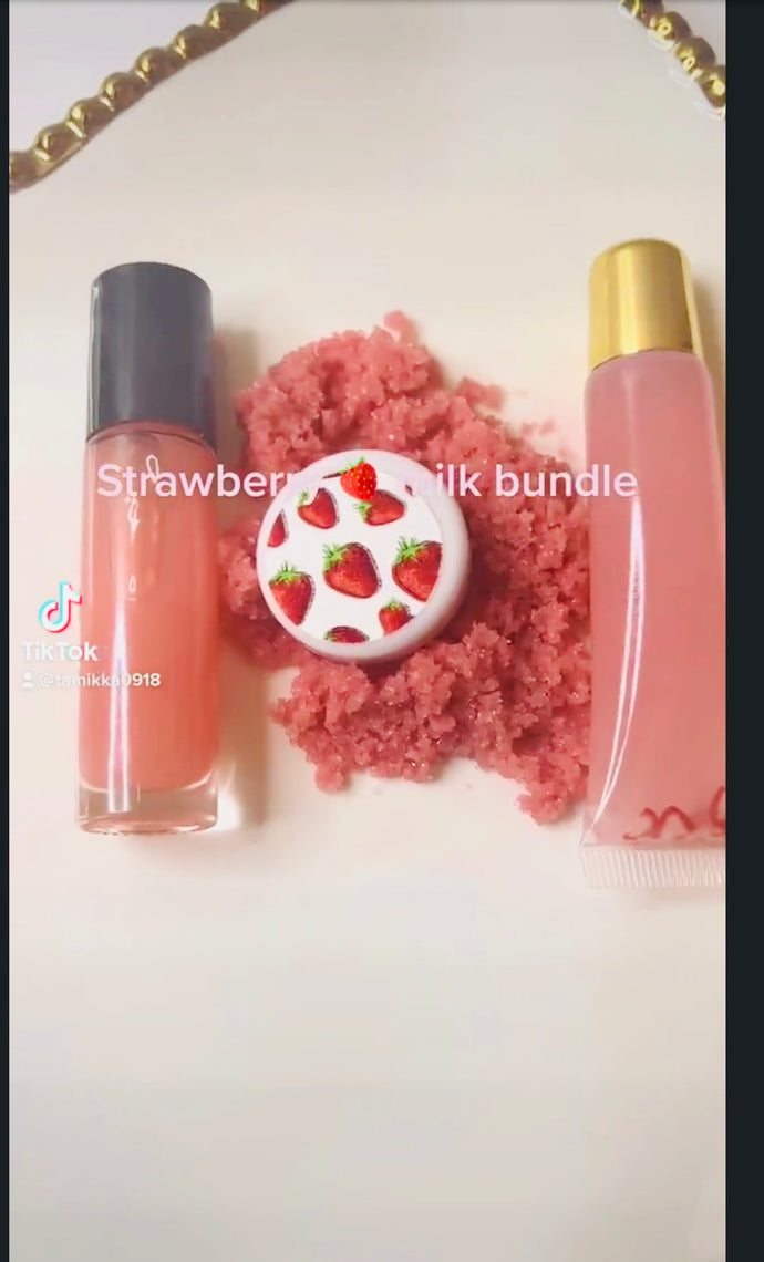 Wholesale strawberry 🍓 milk lip bundle - Bossy Girlz Cosmetics LLC