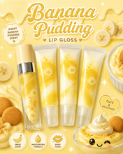 Load image into Gallery viewer, Banana pudding lip gloss
