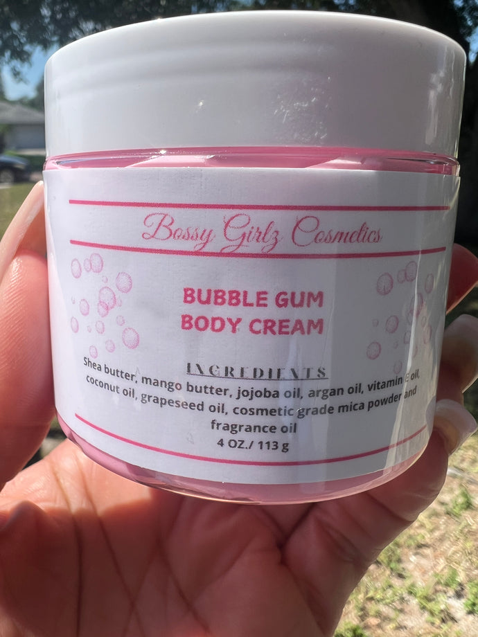 Bubblegum body cream 4oz.