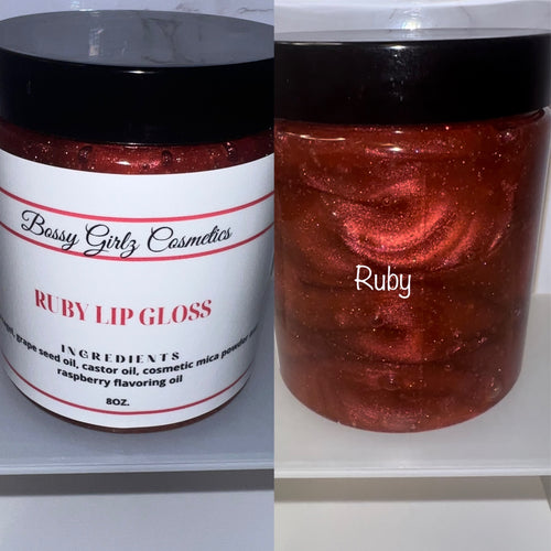 8oz lip gloss jars - Bossy Girlz Cosmetics LLC